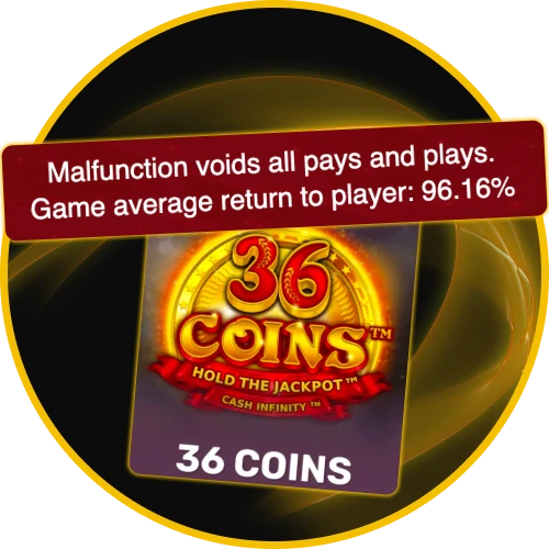 Spin high-payout 36 Coins online pokie at Golden Crown Casino Australia.