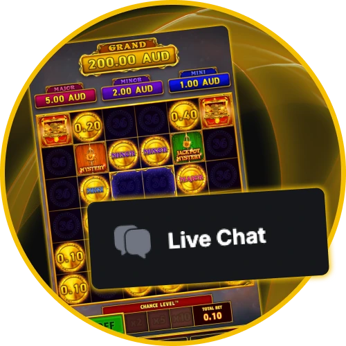 Get quick help day or night without waiting for emails at Golden Crown Casino Australia.