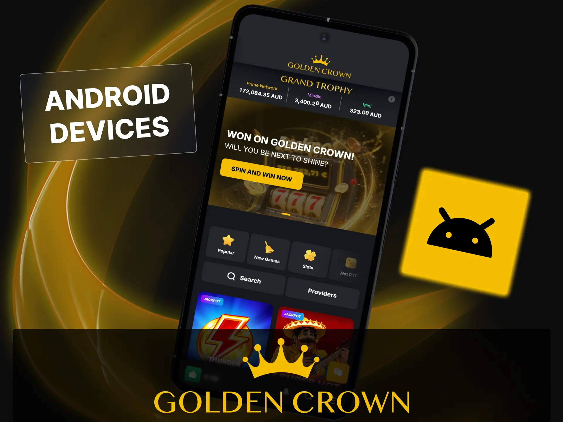Check compatible Android devices in Australia for running the Golden Crown app smoothly.