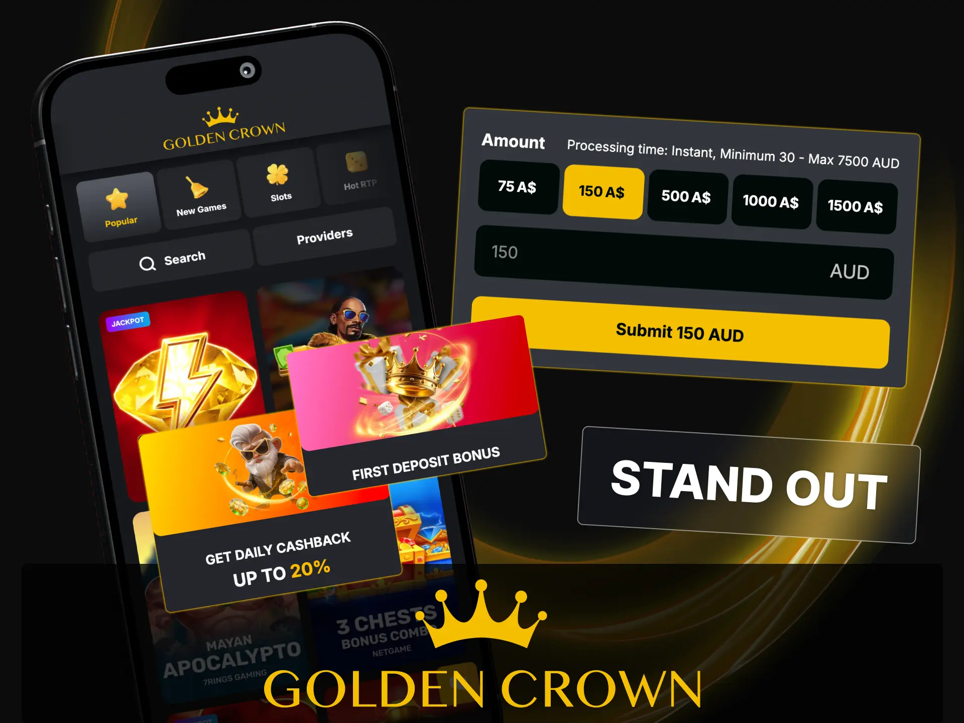 Discover top mobile casino and sports betting features at Golden Crown Casino Australia.