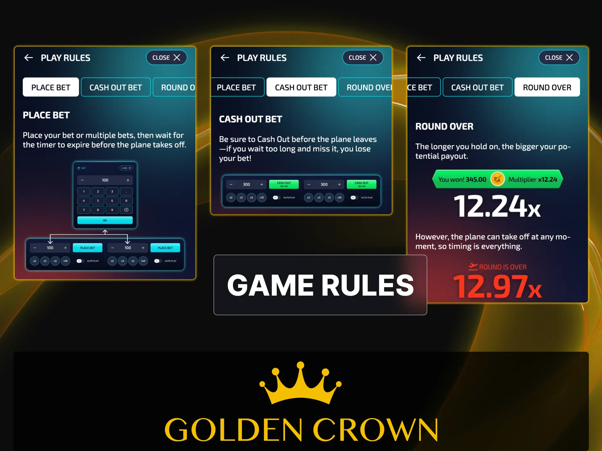 Learn Aviajet crash game mechanics, multiplier scaling, and cashout timing at Golden Crown Casino.