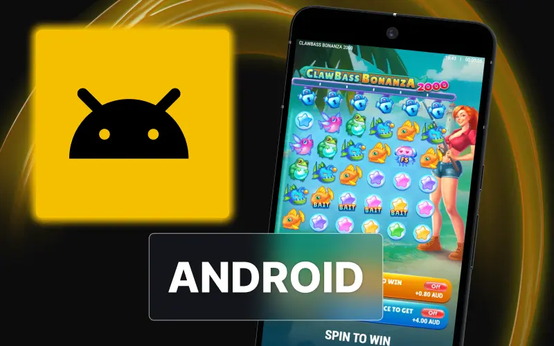 Download the Golden Crown Casino Android APK to play Clawbass Bonanza 2000.