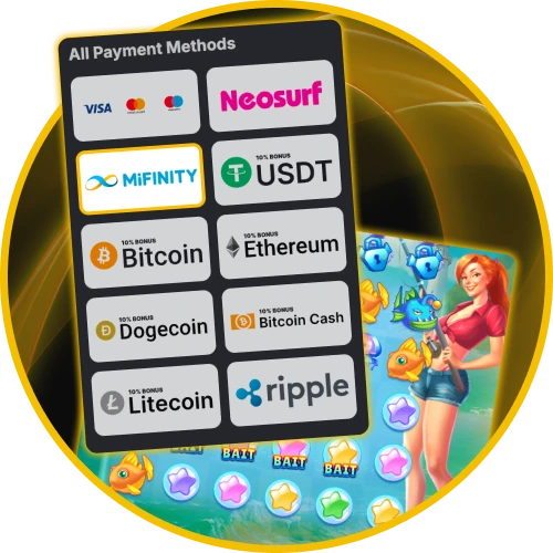 Choose fast payout banking methods to collect winnings at Golden Crown Casino.