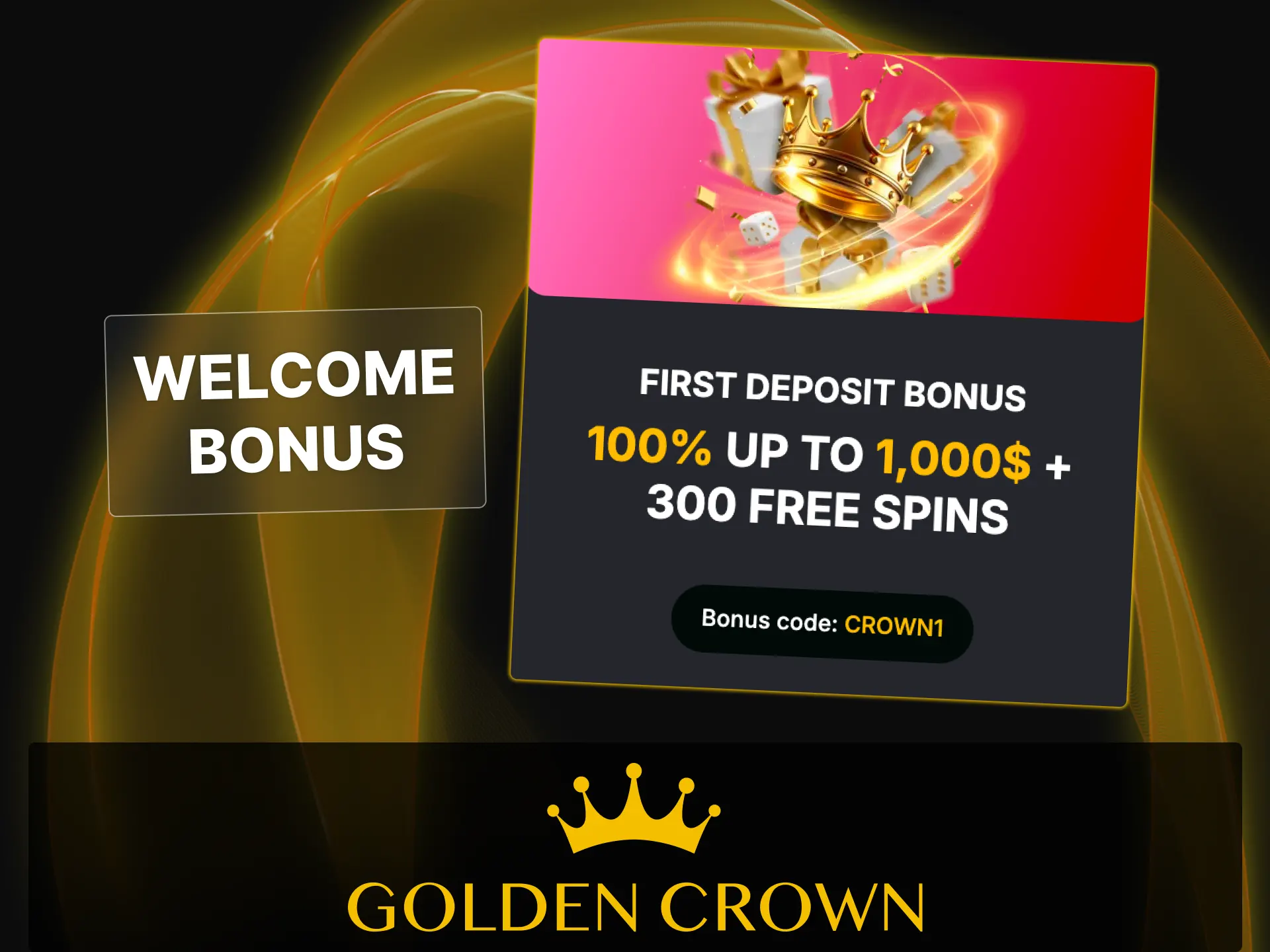 Double your initial deposit with the welcome bonus offer at Golden Crown.
