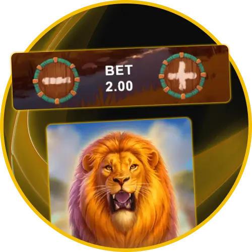 Choose bet amounts for casual play or high-rolling at Golden Crown Casino.