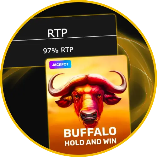 Spin Buffalo Hold and Win for superior long-term returns at Golden Crown Casino.