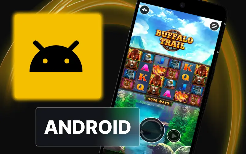 Download and install the official Golden Crown Casino Android app to play Buffalo Trail.