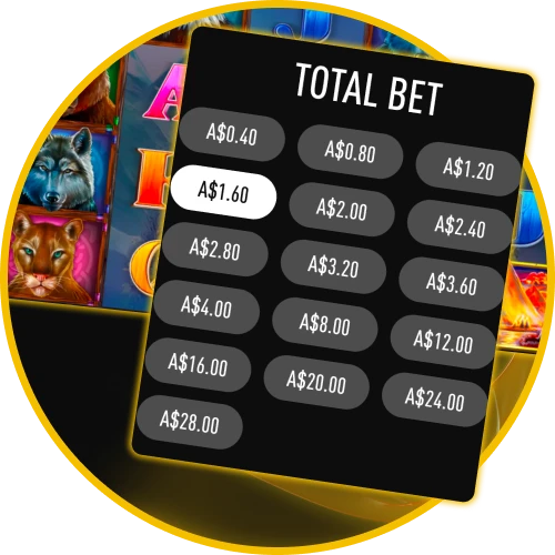 Enjoy flexible wagering options suited for any bankroll at Golden Crown Casino Australia.