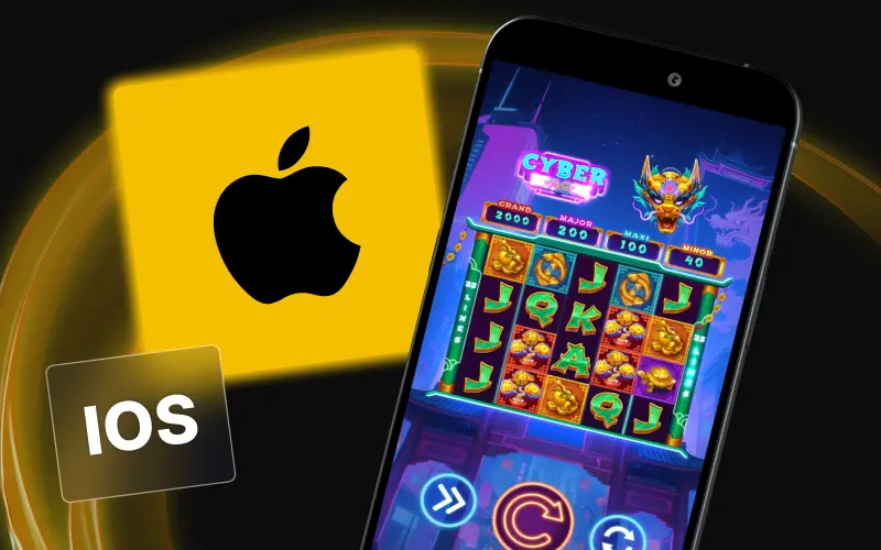 Add Golden Crown Casino web app shortcut to iOS home screen to play Cyber Dragon.