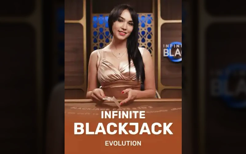 Play Evolution's Infinite Blackjack with unlimited seating at Golden Crown Casino.