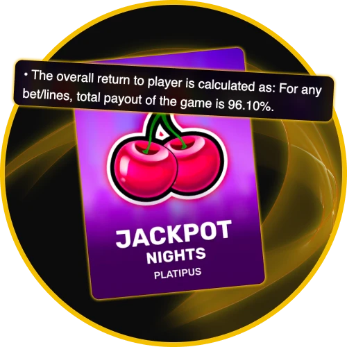 Maximize bankroll return playing Jackpot Nights by Platipus at Golden Crown Casino Australia.