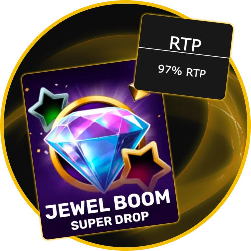 Play Jewel Boom Super Drop slot with high 97 RTP for maximum value at Golden Crown Casino.
