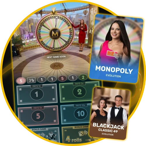 Interact with trained live dealers streaming in HD quality at Golden Crown Casino.