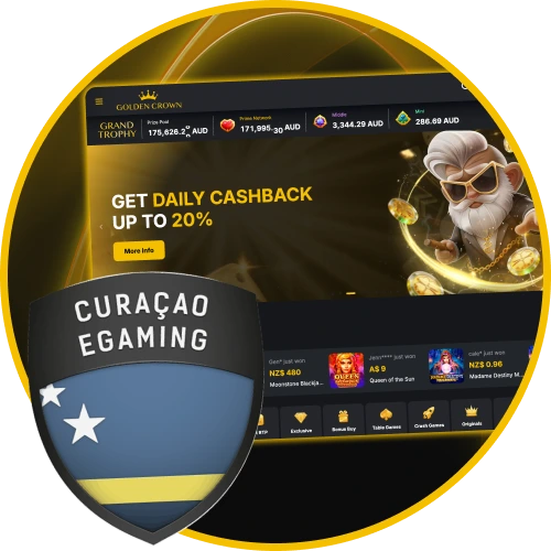 Play securely at Golden Crown under a Curaçao eGaming licence today.