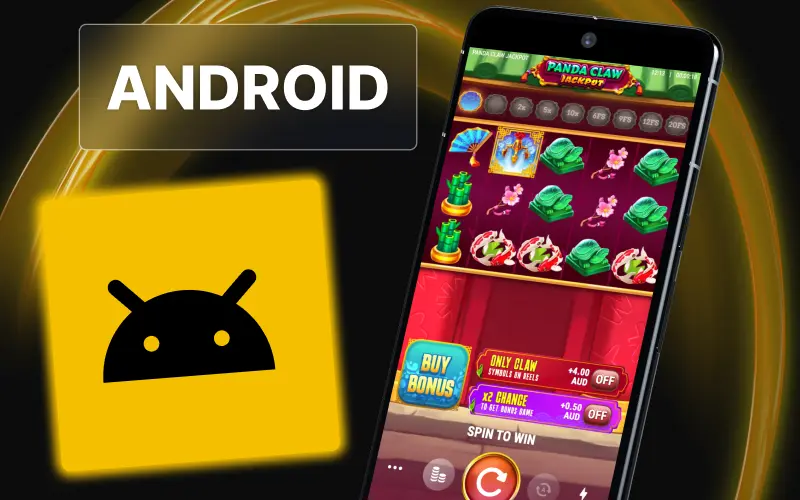 Visit official website on mobile device to download Golden Crown Casino Android APK file.