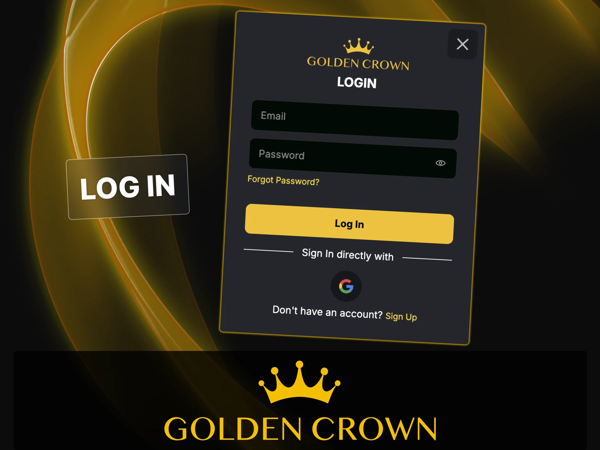 Learn how to log in to your Golden Crown account in just a few simple steps.