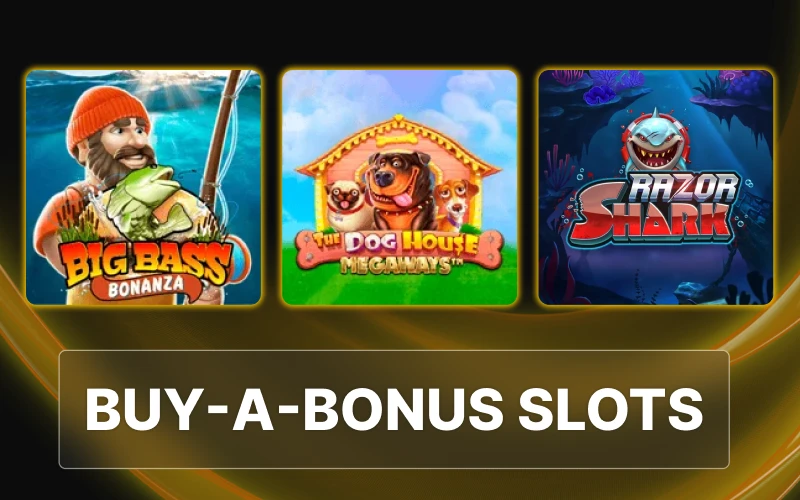 Play Buy-a-Bonus slots to purchase direct access to free spins at Golden Crown Casino.