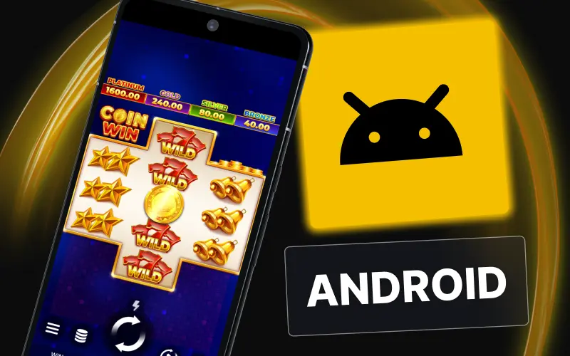 Launch the Golden Crown Android app and log in or register a new player profile.
