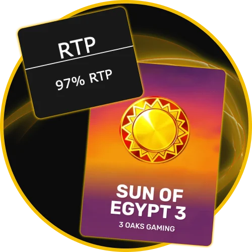 Spin Egyptian reels with high return to player rates on Sun of Egypt 3 at Golden Crown Casino.
