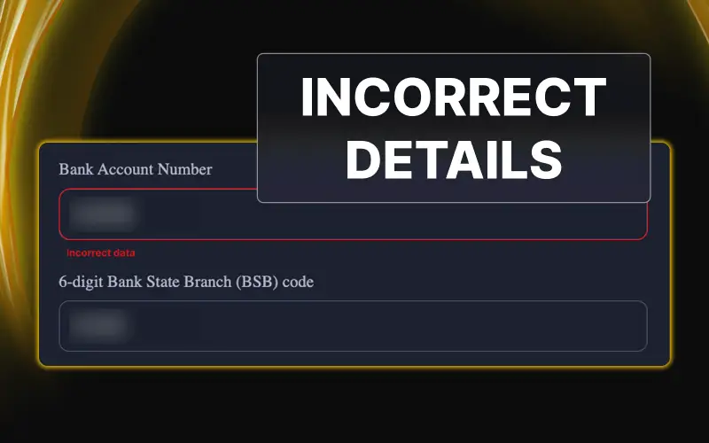 Double-check payment details and wallet addresses to prevent failed cashouts at Golden Crown.
