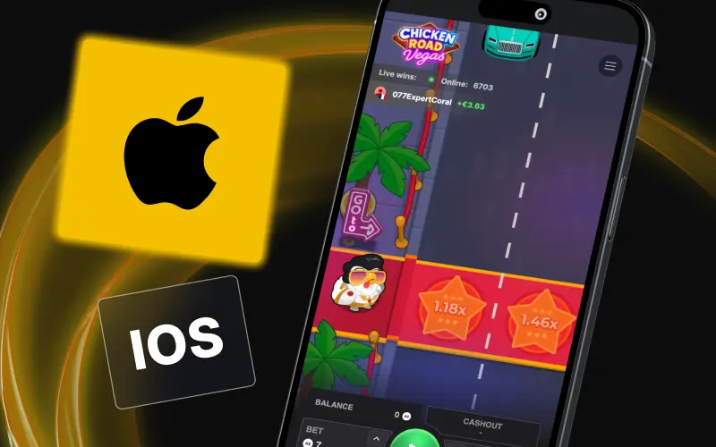 Add the Golden Crown web app shortcut to your iOS home screen to launch Chicken Road Vegas instantly.